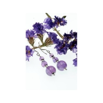 925 Sterling Silver Amethyst Earrings