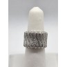14K WHITE GOLD & DIAMOND RING  SIZE 5.5