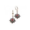 925 Sterling Silver Garnet & Marcasites 