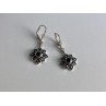 925 Sterling Silver Garnet & Marcasites 