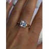 Classy Design 925 Sterling Silver Gold Plated Cz Ring Size 10