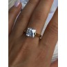 Classy Design 925 Sterling Silver Gold Plated Cz Ring Size 10