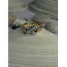 Classy Design 925 Sterling Silver Gold Plated Cz Ring Size 10