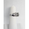 14K WHITE GOLD & DIAMONDS .5ct RING  SIZE 4