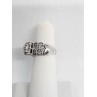 14K WHITE GOLD & DIAMONDS .5ct RING  SIZE 4