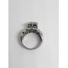 14K WHITE GOLD & DIAMONDS .5ct RING  SIZE 4