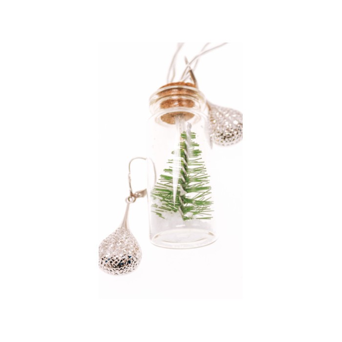 10K WHITE GOLD EARRINGS ITALY