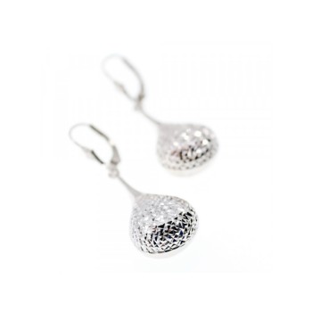 10K WHITE GOLD EARRINGS ITALY