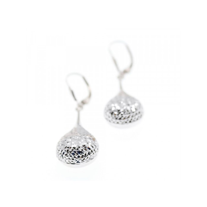 10K WHITE GOLD EARRINGS ITALY