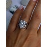 Elegant Design 925 Sterling Silver Beryl Ring Size 8
