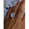 Elegant Design 925 Sterling Silver Beryl Ring Size 8