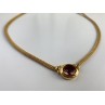 925 Sterling Silver Gold Plated  Mystic Topaz Necklace
