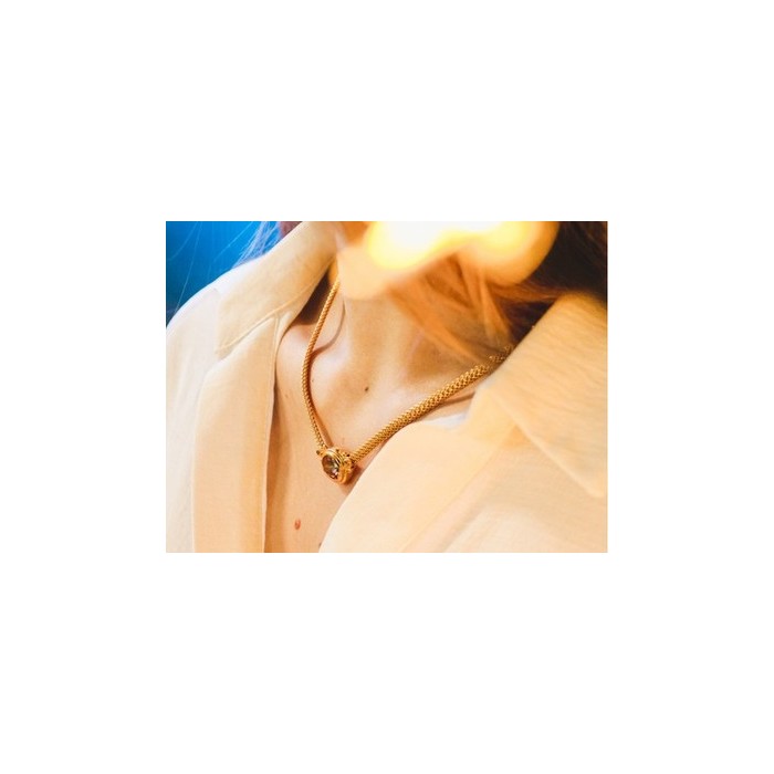 925 Sterling Silver Gold Plated  Mystic Topaz Necklace