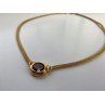 925 Sterling Silver Gold Plated  Mystic Topaz Necklace