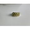 925 Sterling Silver Gold Plated Peridot Ring Size 6.5
