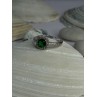 925 Sterling Silver Emerald & Beryl Ring Size 7