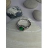 925 Sterling Silver Emerald & Beryl Ring Size 7