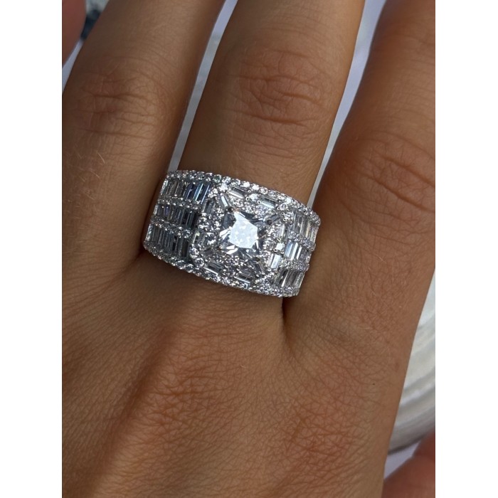 Shiny 925 Sterling Silver Cz Ring Size 11