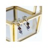 925 Sterling Silver Multi Gemstones Earrings