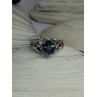 925 Sterling Silver Aquamarine Ring Size 6