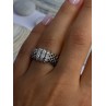 Dyadema Italy 925 Sterling Silver Cz Ring Size 9