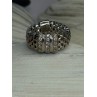 Dyadema Italy 925 Sterling Silver Cz Ring Size 9