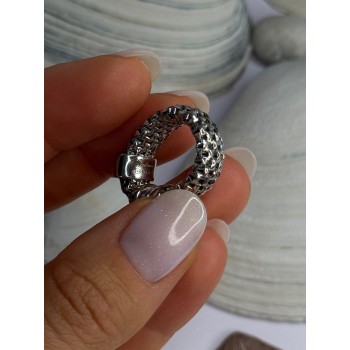 Dyadema Italy 925 Sterling Silver Cz Ring Size 9