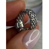 Dyadema Italy 925 Sterling Silver Cz Ring Size 9
