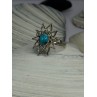 925 Sterling Silver Turquoise Ring Size 8