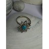 925 Sterling Silver Turquoise Ring Size 8