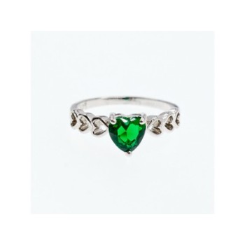 925 Sterling Silver Green CZ 