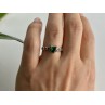 925 Sterling Silver Green CZ 