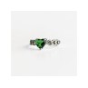 925 Sterling Silver Green CZ 