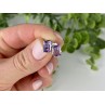 925 Sterling Silver Amethyst Stud Earrings