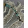 Beautiful 925 Sterling Silver Amazonite Stones Bracelet Length 7.5