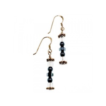 925 Sterling Silver Jewelry Glass Earrings