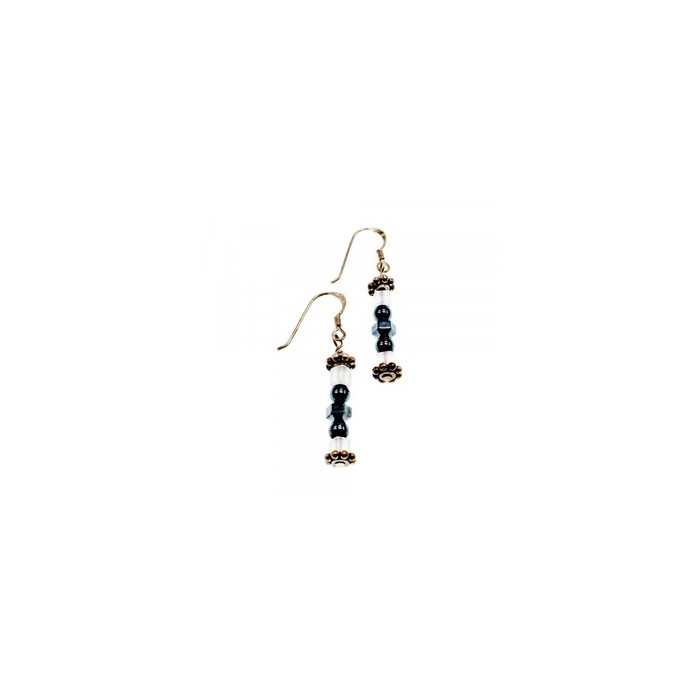 925 Sterling Silver Jewelry Glass Earrings