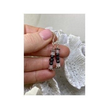 925 Sterling Silver Jewelry Glass Earrings