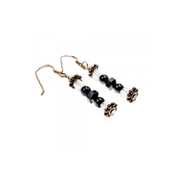 925 Sterling Silver Jewelry Glass Earrings