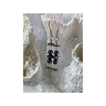 925 Sterling Silver Jewelry Glass Earrings