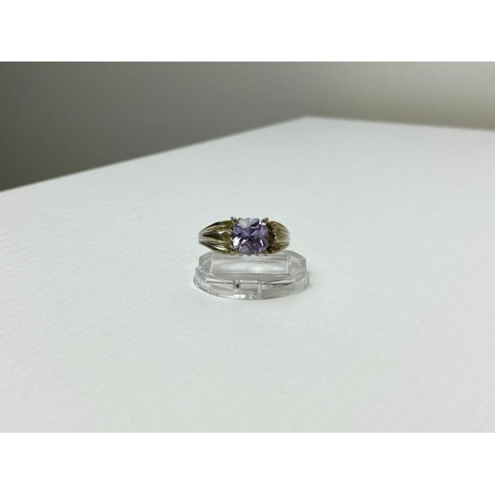 VINTAGE 925 STERLING SILVER AMETHYST RING SIZE 11.75