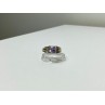 VINTAGE 925 STERLING SILVER AMETHYST RING SIZE 11.75