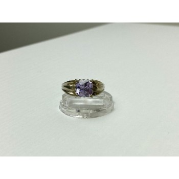 VINTAGE 925 STERLING SILVER AMETHYST RING SIZE 11.75