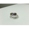 VINTAGE 925 STERLING SILVER AMETHYST RING SIZE 11.75