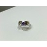VINTAGE 925 STERLING SILVER AMETHYST RING SIZE 11.75