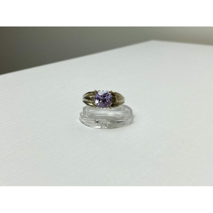 VINTAGE 925 STERLING SILVER AMETHYST RING SIZE 11.75
