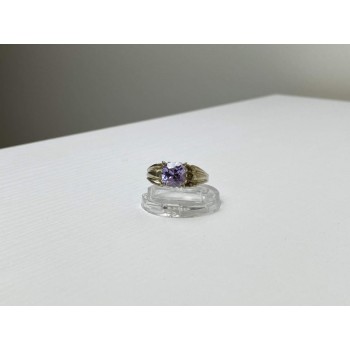 VINTAGE 925 STERLING SILVER AMETHYST RING SIZE 11.75