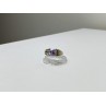 VINTAGE 925 STERLING SILVER AMETHYST RING SIZE 11.75