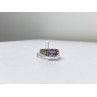VINTAGE 925 STERLING SILVER AMETHYST RING SIZE 11.75