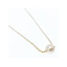 CHILDREN'S 14K YELLOW GOLD PEARL CHAIN WITH PENDANT